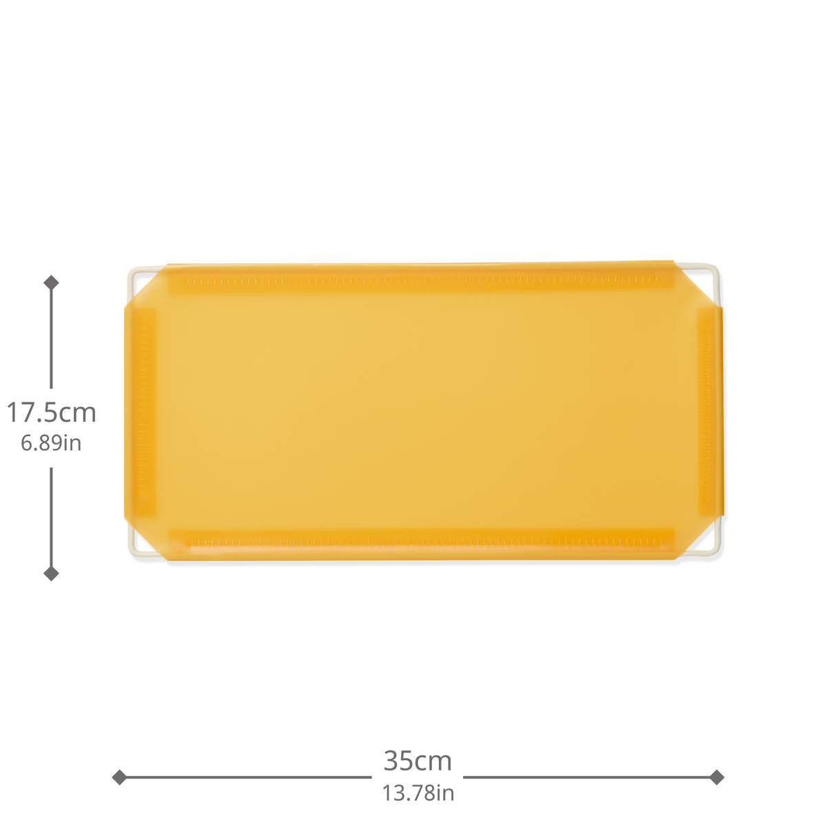 Artistbooths Booth Garage Frosted Amber Yellow (PMS 1235 C) Half-Squares 10-Pack [17.5cm / 6.89in]