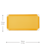 Artistbooths Booth Garage Frosted Amber Yellow (PMS 1235 C) Half-Squares 10-Pack [17cm / 6.69in]