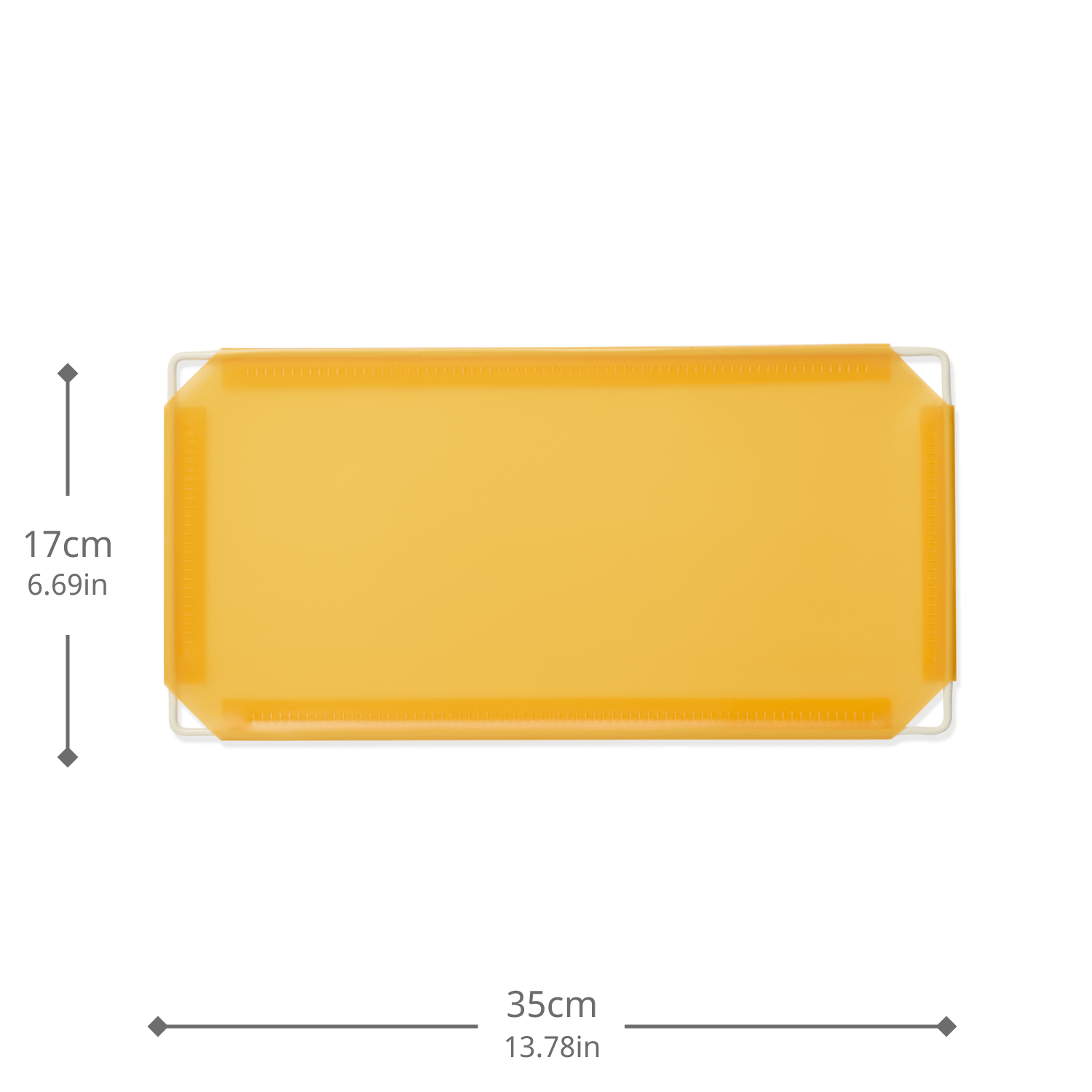 Artistbooths Booth Garage Frosted Amber Yellow (PMS 1235 C) Half-Squares 10-Pack [17cm / 6.69in]