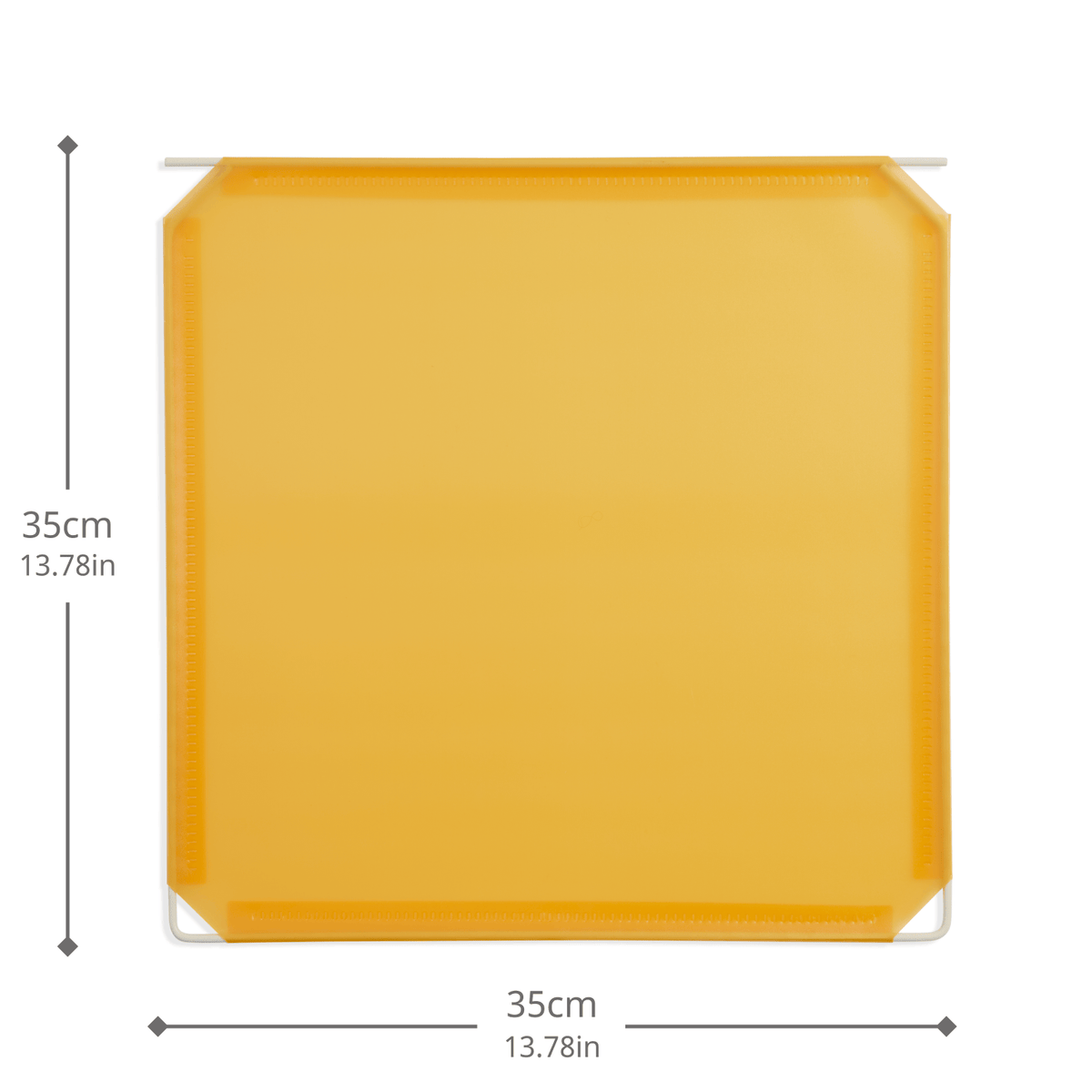 Artistbooths Booth Garage Frosted Amber Yellow (PMS 1235 C) Hinged Squares 8-Pack [35cm / 13.78in]