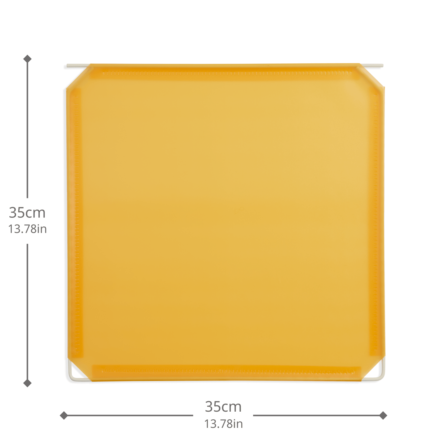 Artistbooths Booth Garage Frosted Amber Yellow (PMS 1235 C) Hinged Squares 8-Pack [35cm / 13.78in]