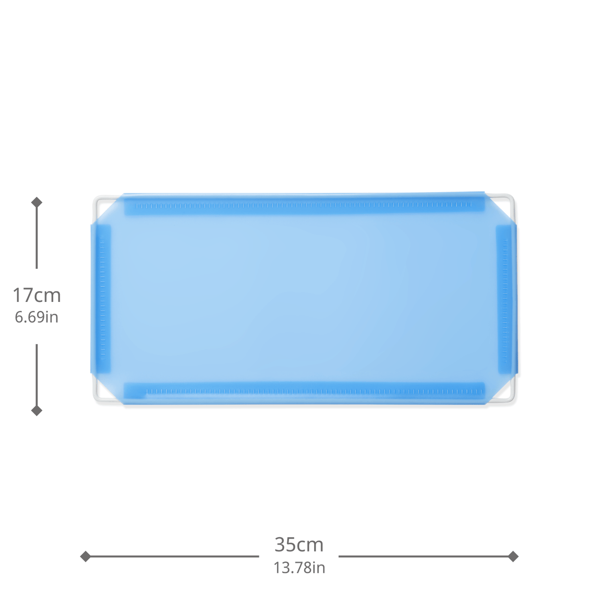 Artistbooths Booth Garage Frosted Blue Sky (PMS 284C) Half-Squares 10-Pack [17cm / 6.69in]