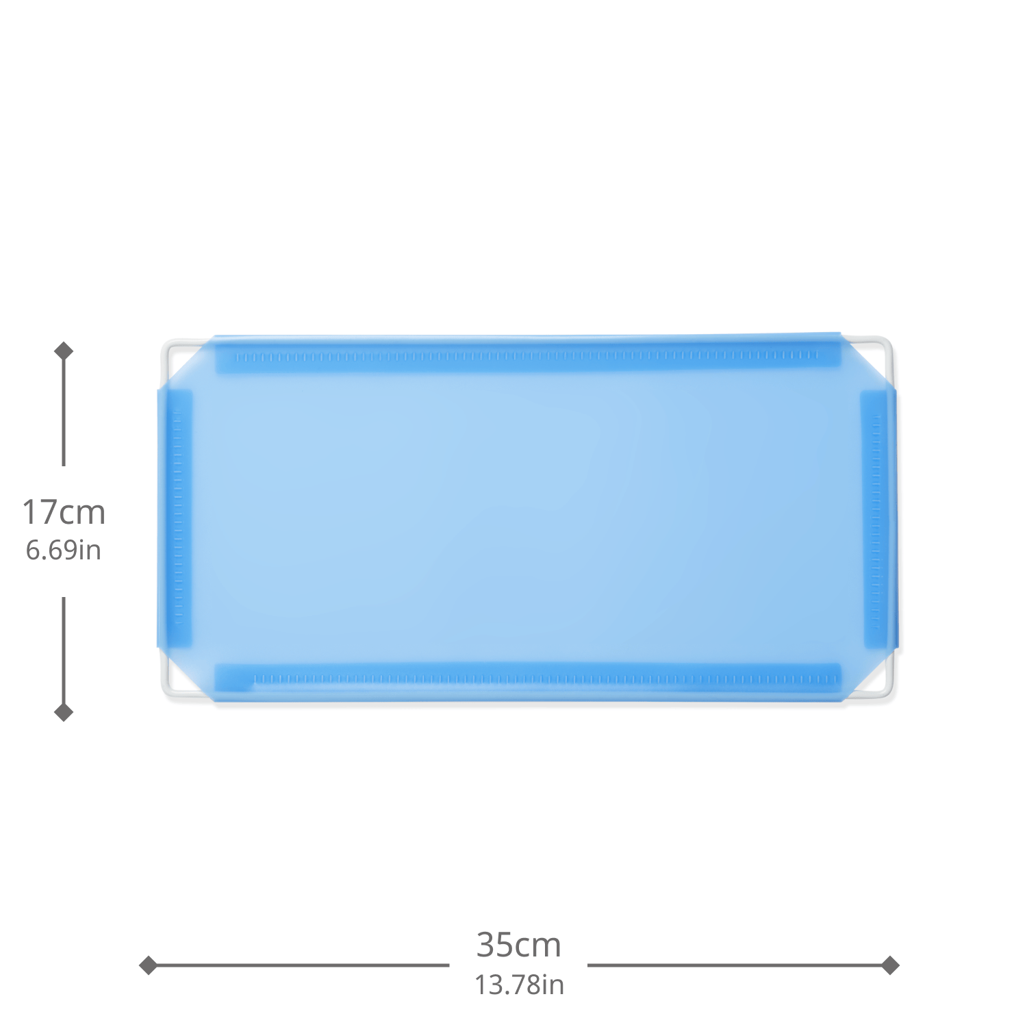 Artistbooths Booth Garage Frosted Blue Sky (PMS 284C) Half-Squares 10-Pack [17cm / 6.69in]