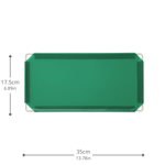 Artistbooths Booth Garage Frosted Forest Green (PMS 3415 C) Half-Squares 10-Pack [17.5cm / 6.89in]
