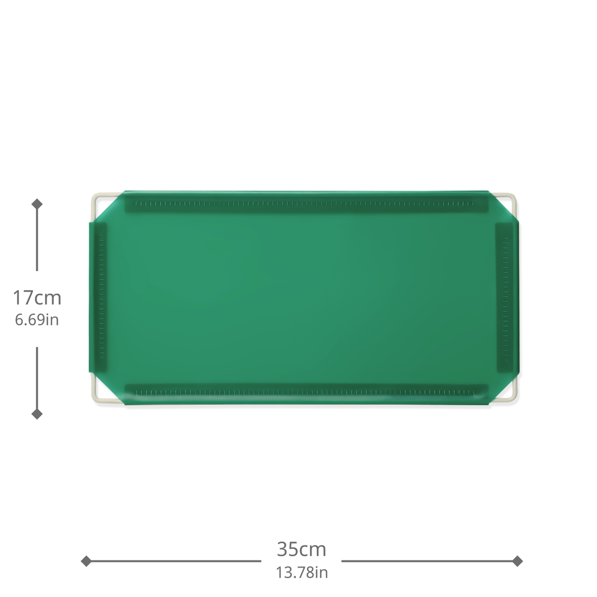 Artistbooths Booth Garage Frosted Forest Green (PMS 3415 C) Half-Squares 10-Pack [17cm / 6.69in]