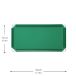 Artistbooths Booth Garage Frosted Forest Green (PMS 3415 C) Half-Squares 10-Pack [17cm / 6.69in]