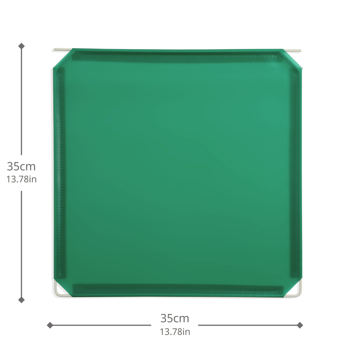 Artistbooths Booth Garage Frosted Forest Green (PMS 3415 C) Hinged Squares 8-Pack [35cm / 13.78in]