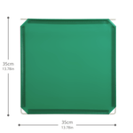 Artistbooths Booth Garage Frosted Forest Green (PMS 3415 C) Hinged Squares 8-Pack [35cm / 13.78in]