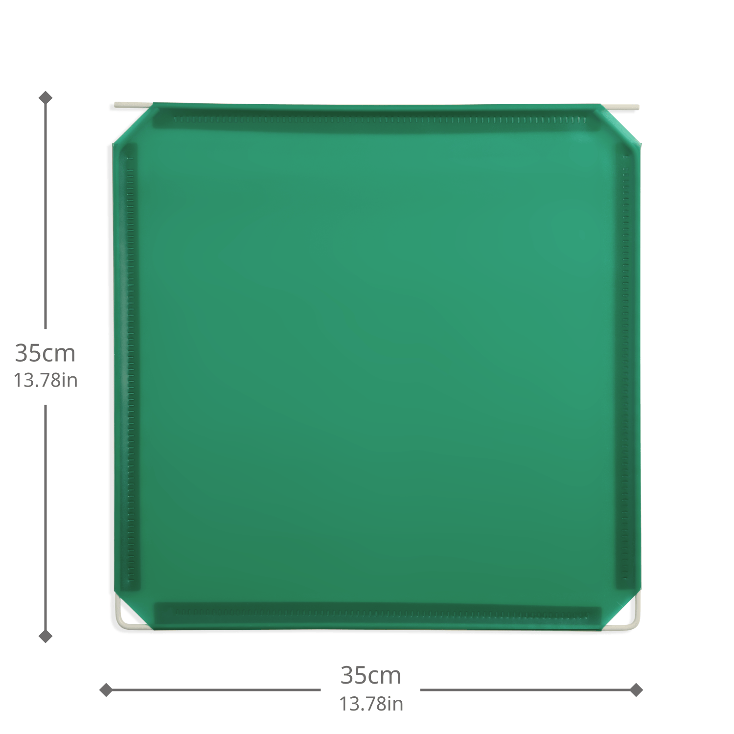 Artistbooths Booth Garage Frosted Forest Green (PMS 3415 C) Hinged Squares 8-Pack [35cm / 13.78in]