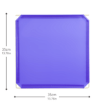 Artistbooths Booth Garage Frosted Grape Purple (PMS 2089 C) Hinged Squares 8-Pack [35cm / 13.78in]