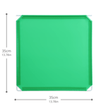 Artistbooths Booth Garage Frosted Jade Green (PMS 7739 C) Hinged Squares 8-Pack [35cm / 13.78in]