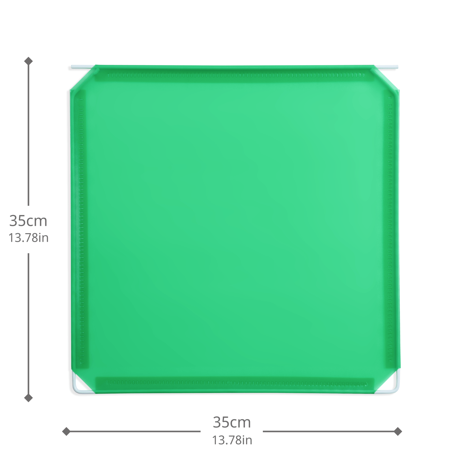Artistbooths Booth Garage Frosted Jade Green (PMS 7739 C) Hinged Squares 8-Pack [35cm / 13.78in]