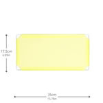 Artistbooths Booth Garage Frosted Lemon Yellow (PMS 7401 C) Half-Squares 10-Pack [17.5cm / 6.89in]