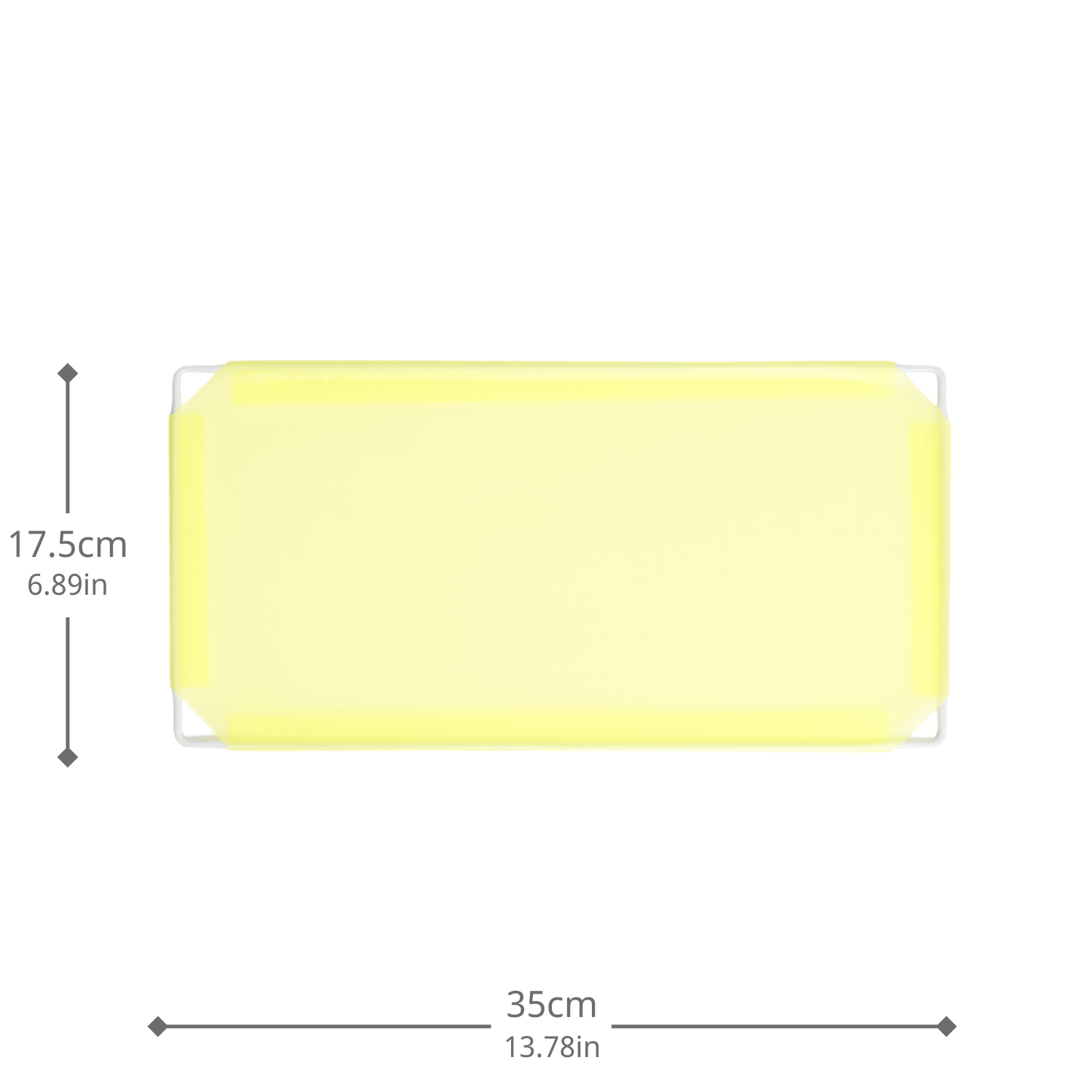 Artistbooths Booth Garage Frosted Lemon Yellow (PMS 7401 C) Half-Squares 10-Pack [17.5cm / 6.89in]