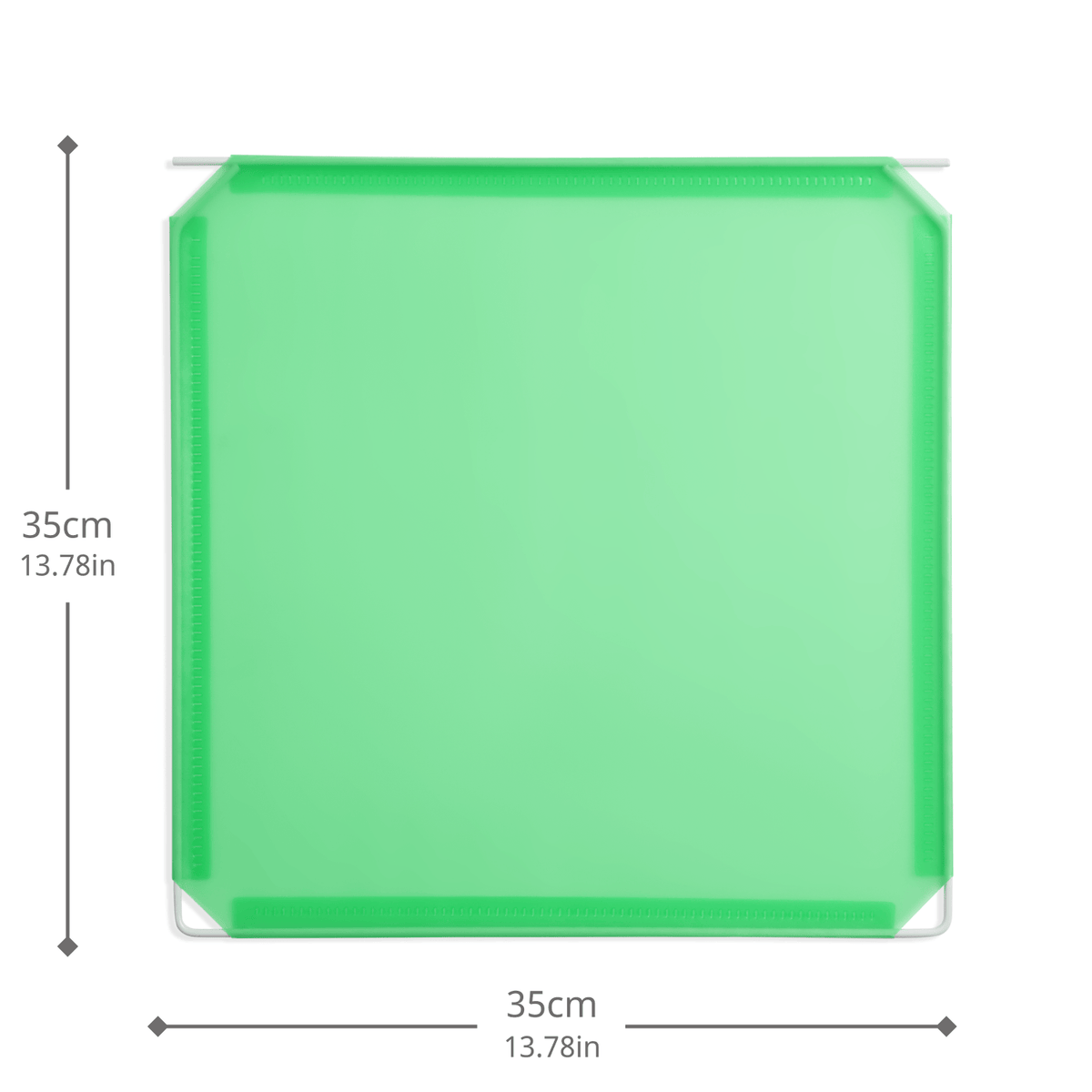 Artistbooths Booth Garage Frosted Mint Green (PMS 353 C) Hinged Squares 8-Pack [35cm / 13.78in]