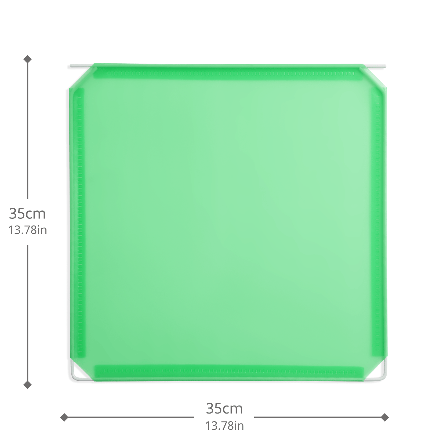 Artistbooths Booth Garage Frosted Mint Green (PMS 353 C) Hinged Squares 8-Pack [35cm / 13.78in]