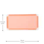 Artistbooths Booth Garage Frosted Peachy Orange (PMS 169C) Half-Squares 10-Pack [17.5cm / 6.89in]