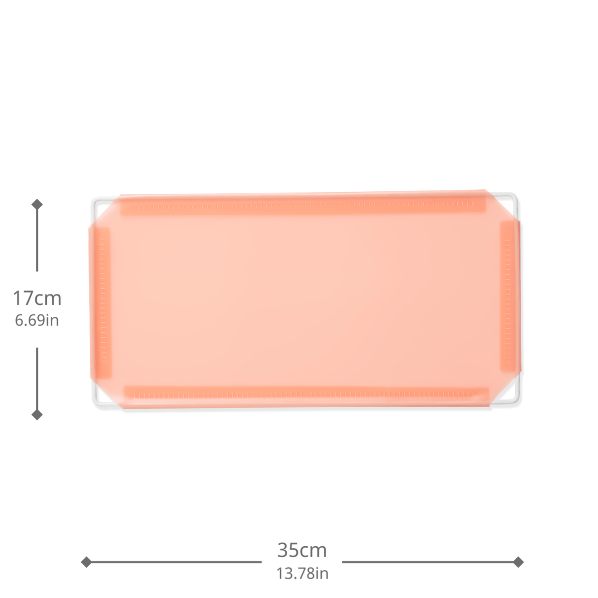 Artistbooths Booth Garage Frosted Peachy Orange (PMS 169C) Half-Squares 10-Pack [17cm / 6.69in]