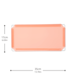 Artistbooths Booth Garage Frosted Peachy Orange (PMS 169C) Half-Squares 10-Pack [17cm / 6.69in]