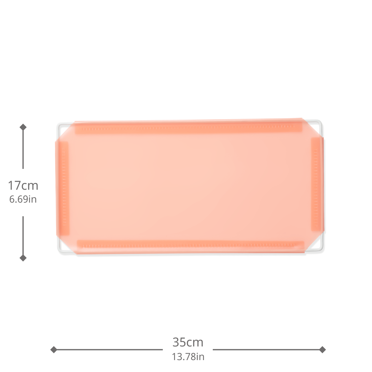 Artistbooths Booth Garage Frosted Peachy Orange (PMS 169C) Half-Squares 10-Pack [17cm / 6.69in]