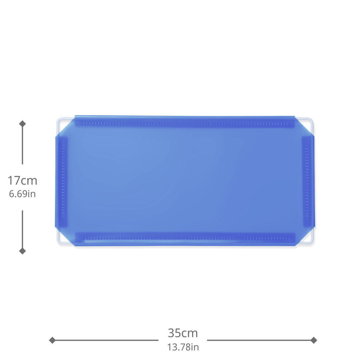 Artistbooths Booth Garage Frosted Royal Blue (PMS 2386 C) Half-Squares 10-Pack [17cm / 6.69in]