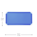 Artistbooths Booth Garage Frosted Royal Blue (PMS 2386 C) Half-Squares 10-Pack [17cm / 6.69in]