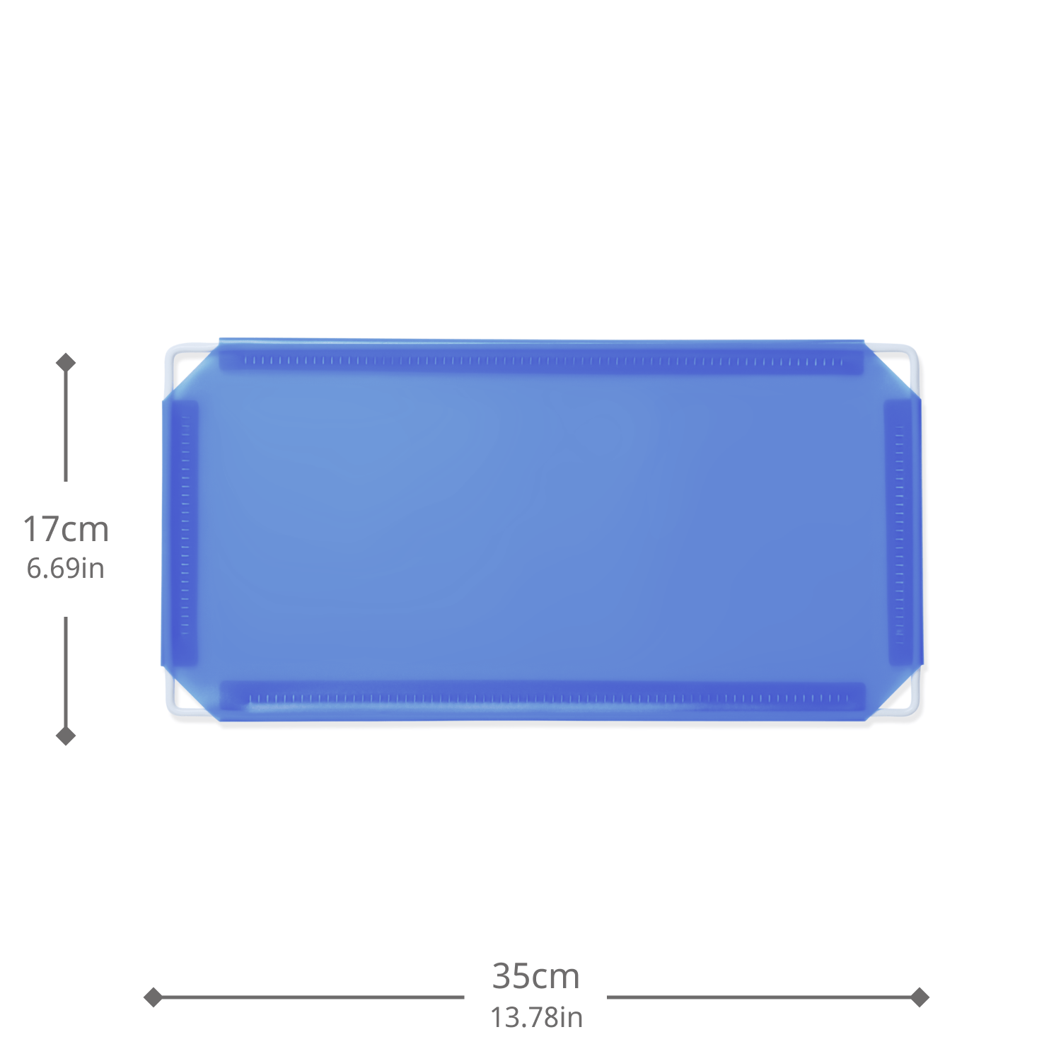 Artistbooths Booth Garage Frosted Royal Blue (PMS 2386 C) Half-Squares 10-Pack [17cm / 6.69in]