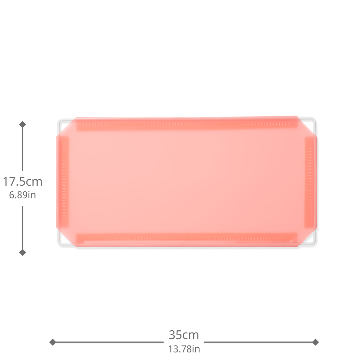 Artistbooths Booth Garage Frosted Salmon Pink (PMS 1765 C) Half-Squares 10-Pack [17.5cm / 6.89in]