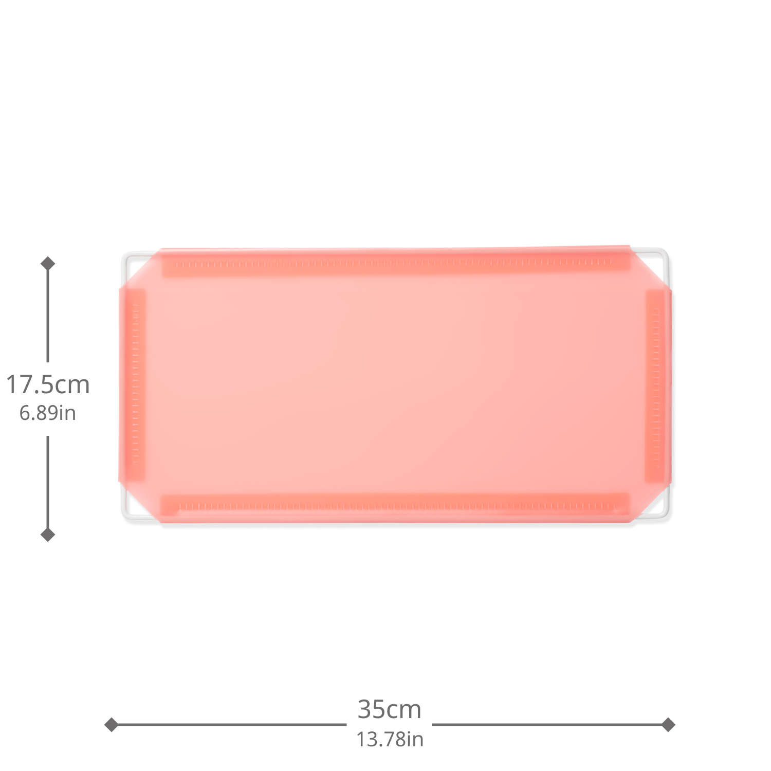 Artistbooths Booth Garage Frosted Salmon Pink (PMS 1765 C) Half-Squares 10-Pack [17.5cm / 6.89in]
