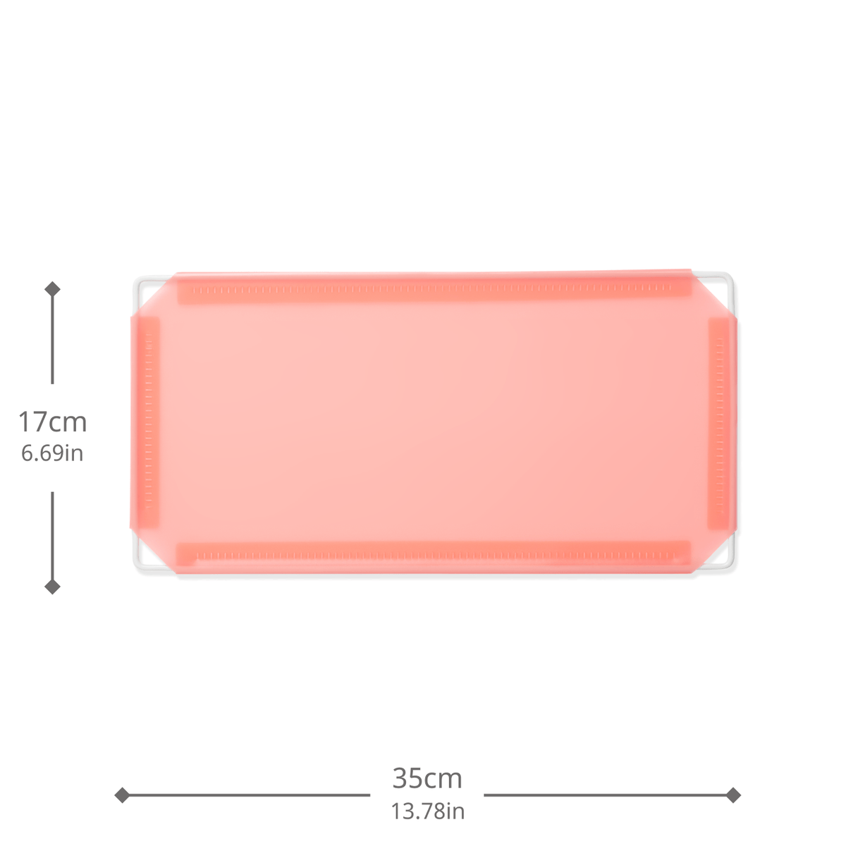 Artistbooths Booth Garage Frosted Salmon Pink (PMS 1765 C) Half-Squares 10-Pack [17cm / 6.69in]
