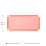 Artistbooths Booth Garage Frosted Salmon Pink (PMS 1765 C) Half-Squares 10-Pack [17cm / 6.69in]
