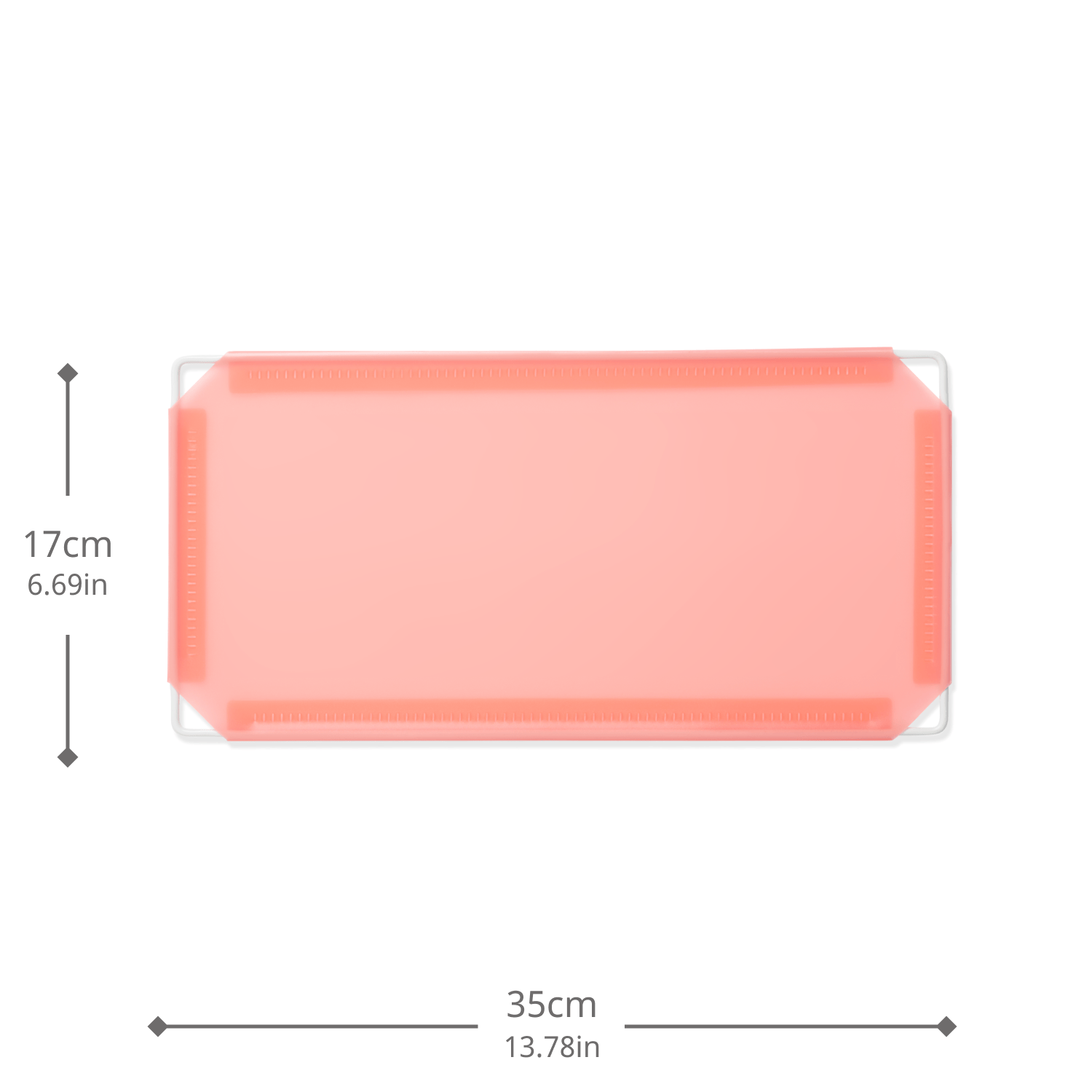 Artistbooths Booth Garage Frosted Salmon Pink (PMS 1765 C) Half-Squares 10-Pack [17cm / 6.69in]