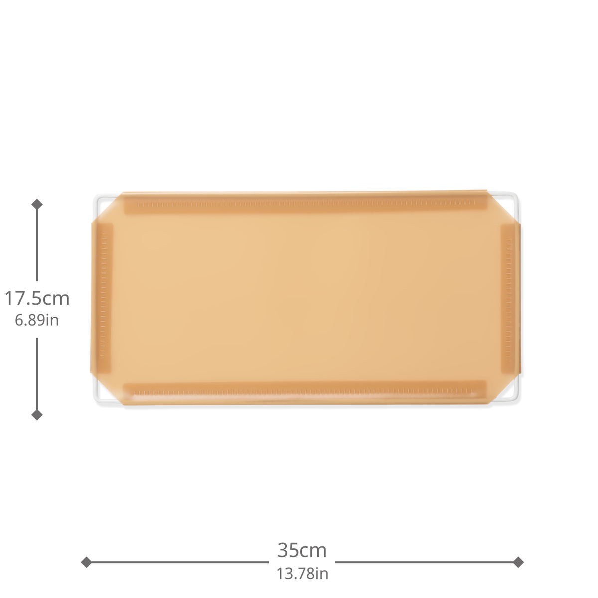 Artistbooths Booth Garage Frosted Tan Brown (PMS 728C) Half-Squares 10-Pack [17.5cm / 6.89in]