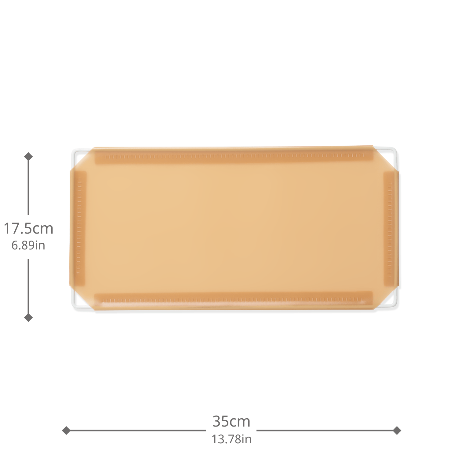 Artistbooths Booth Garage Frosted Tan Brown (PMS 728C) Half-Squares 10-Pack [17.5cm / 6.89in]