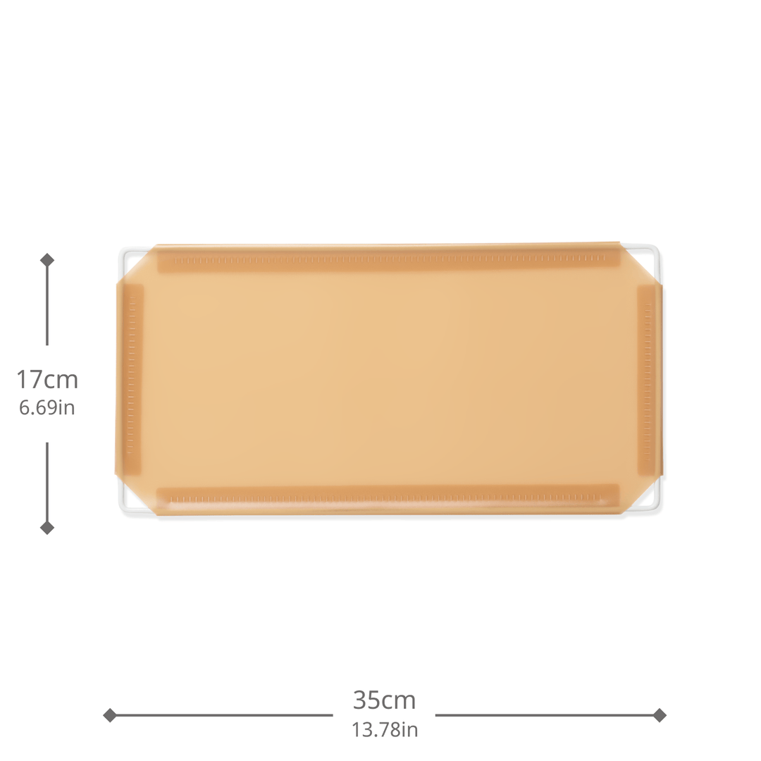Artistbooths Booth Garage Frosted Tan Brown (PMS 728C) Half-Squares 10-Pack [17cm / 6.69in]