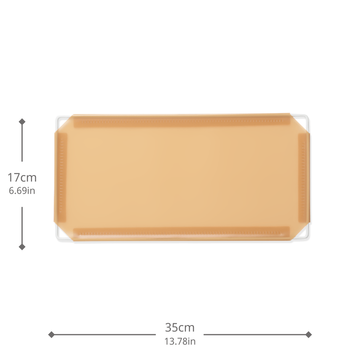 Artistbooths Booth Garage Frosted Tan Brown (PMS 728C) Half-Squares 10-Pack [17cm / 6.69in]