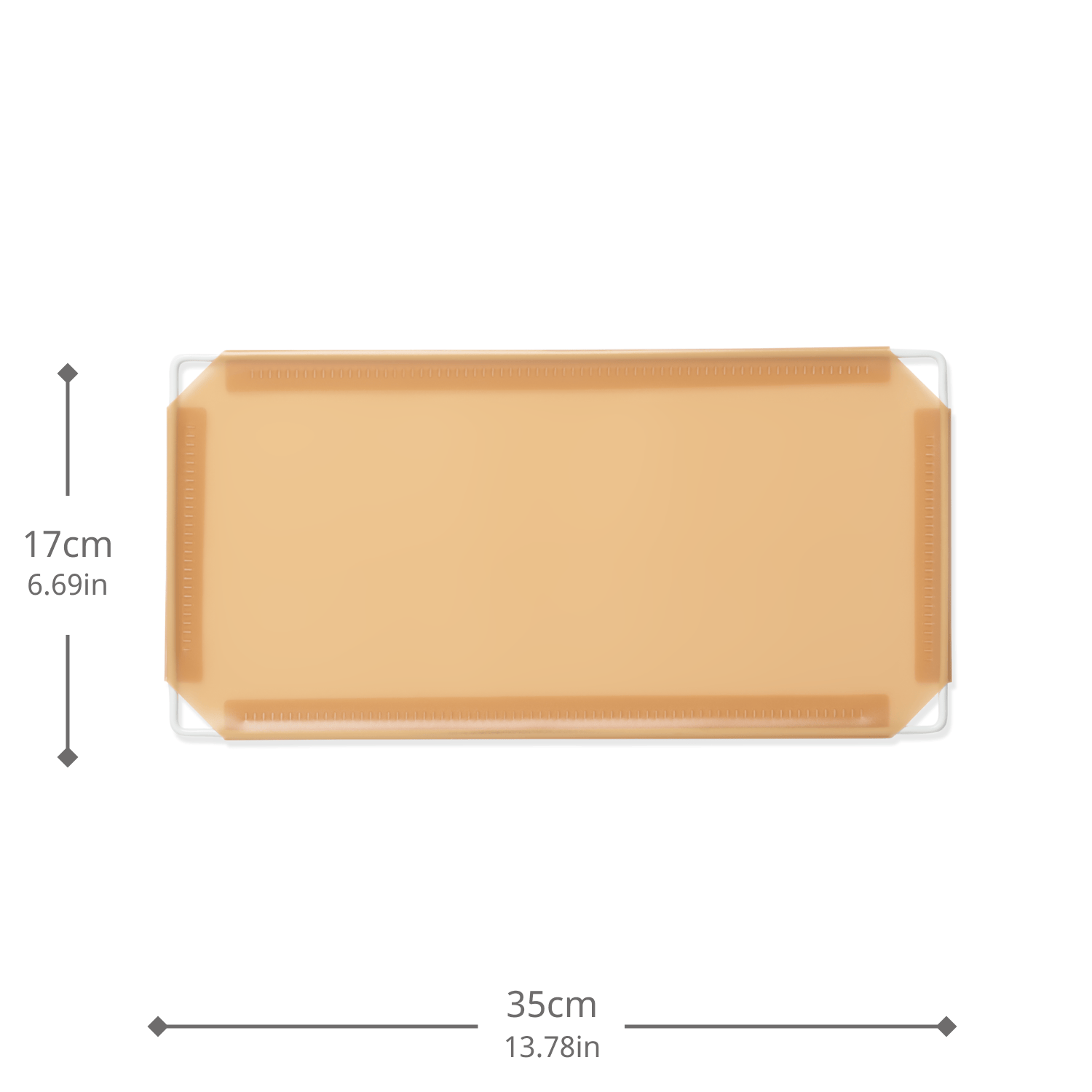 Artistbooths Booth Garage Frosted Tan Brown (PMS 728C) Half-Squares 10-Pack [17cm / 6.69in]