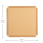 Artistbooths Booth Garage Frosted Tan Brown (PMS 728C) Hinged Squares 8-Pack [35cm / 13.78in]