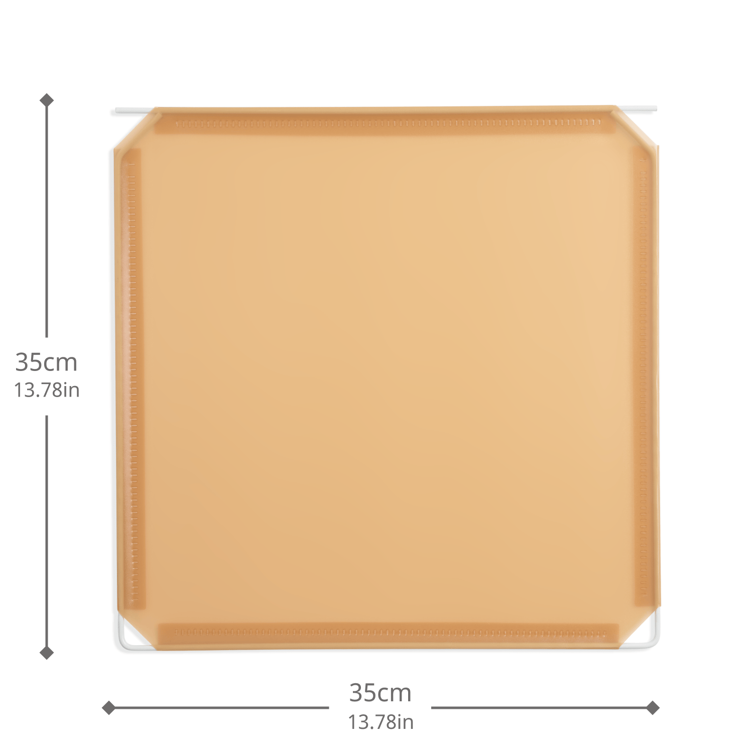 Artistbooths Booth Garage Frosted Tan Brown (PMS 728C) Hinged Squares 8-Pack [35cm / 13.78in]