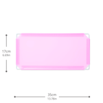 Artistbooths Booth Garage Frosted Watermelon Pink (PMS 210 C) Half-Squares 10-Pack [17cm / 6.69in]