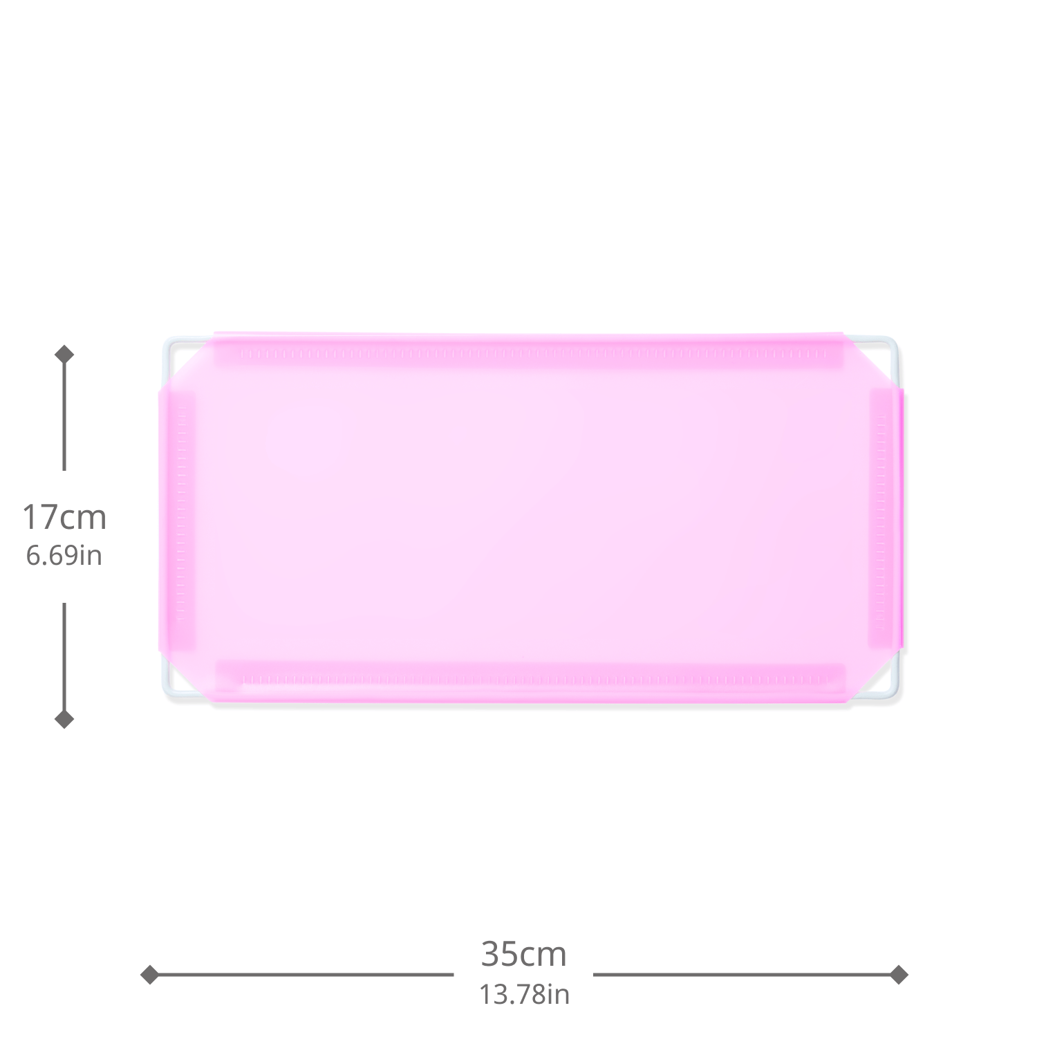 Artistbooths Booth Garage Frosted Watermelon Pink (PMS 210 C) Half-Squares 10-Pack [17cm / 6.69in]