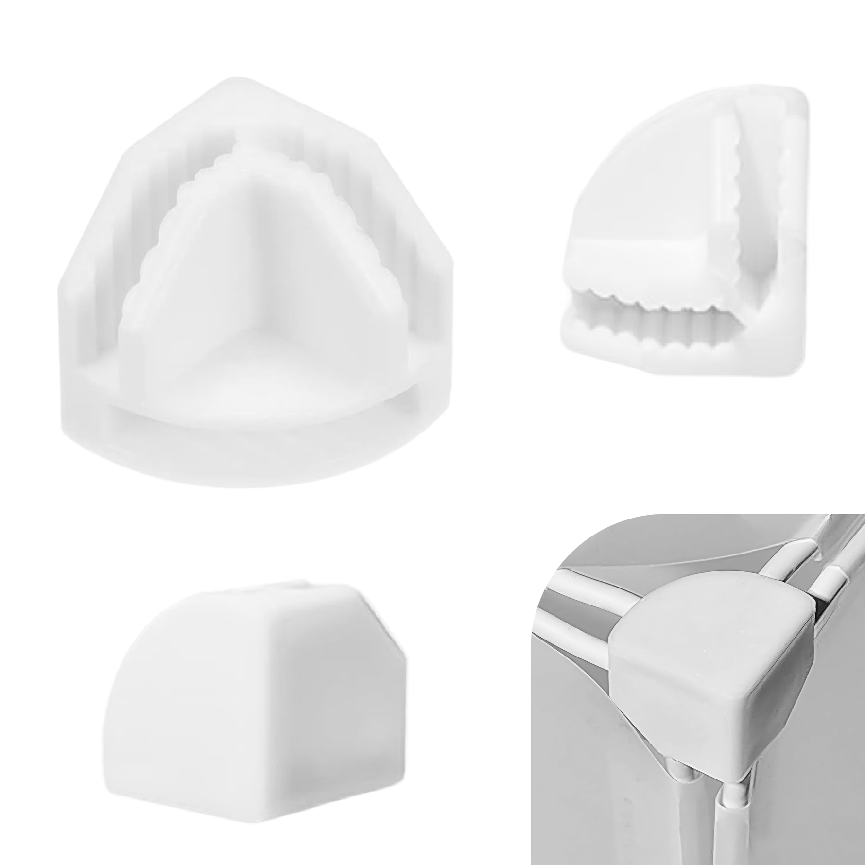 Artistbooths Booth Garage White Corner Connector Expansion Pack [4 Pcs]