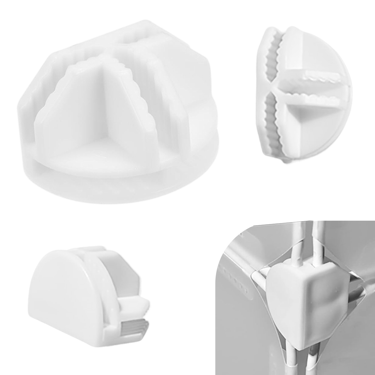 Artistbooths Booth Garage White Edge Connector [4 Pcs]