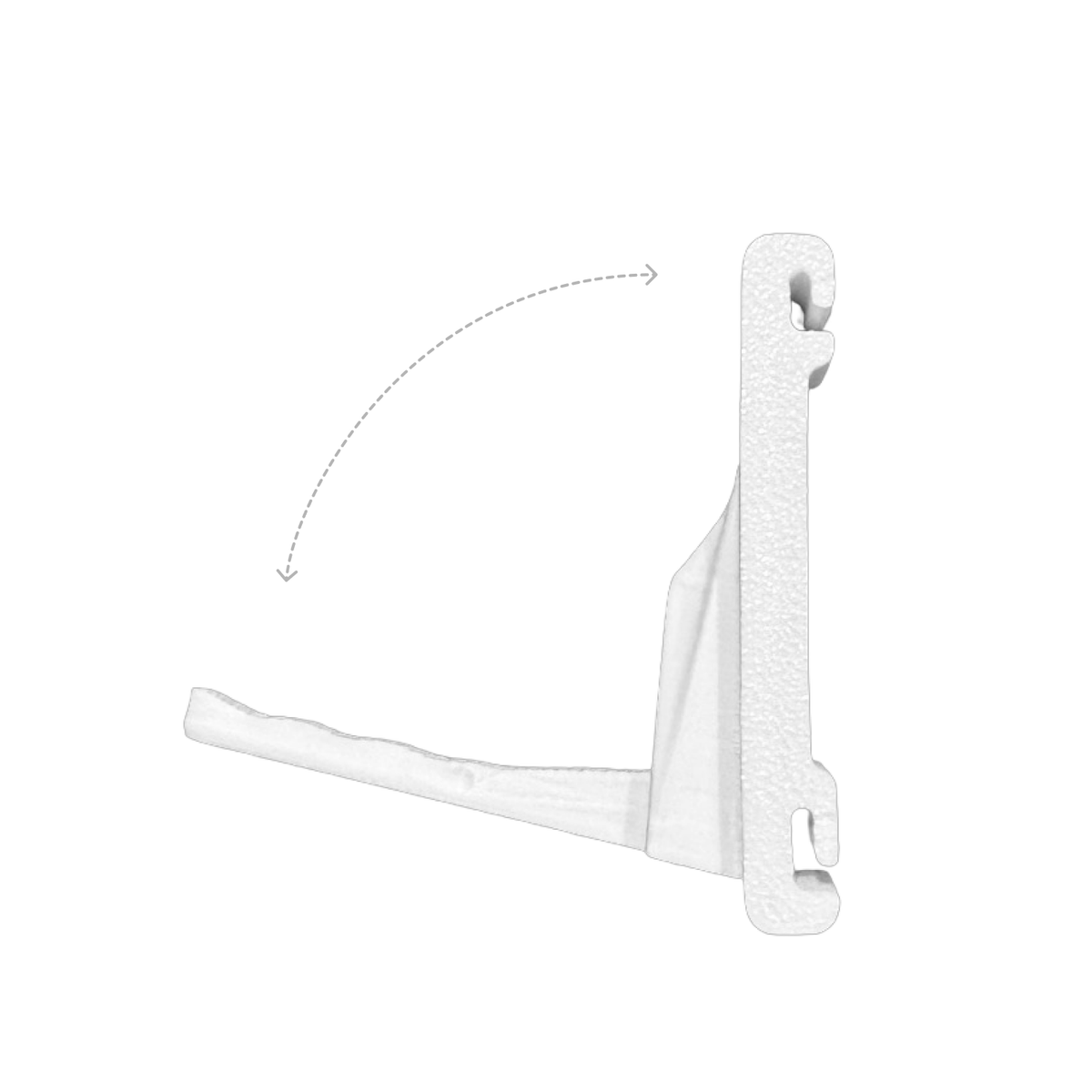 Artistbooths Booth Garage White Foldable Self Serve Hook (wire clip version) - [10 pcs]