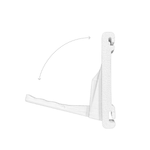 Artistbooths Booth Garage White Foldable Self Serve Hook (wire clip version) - [10 pcs]