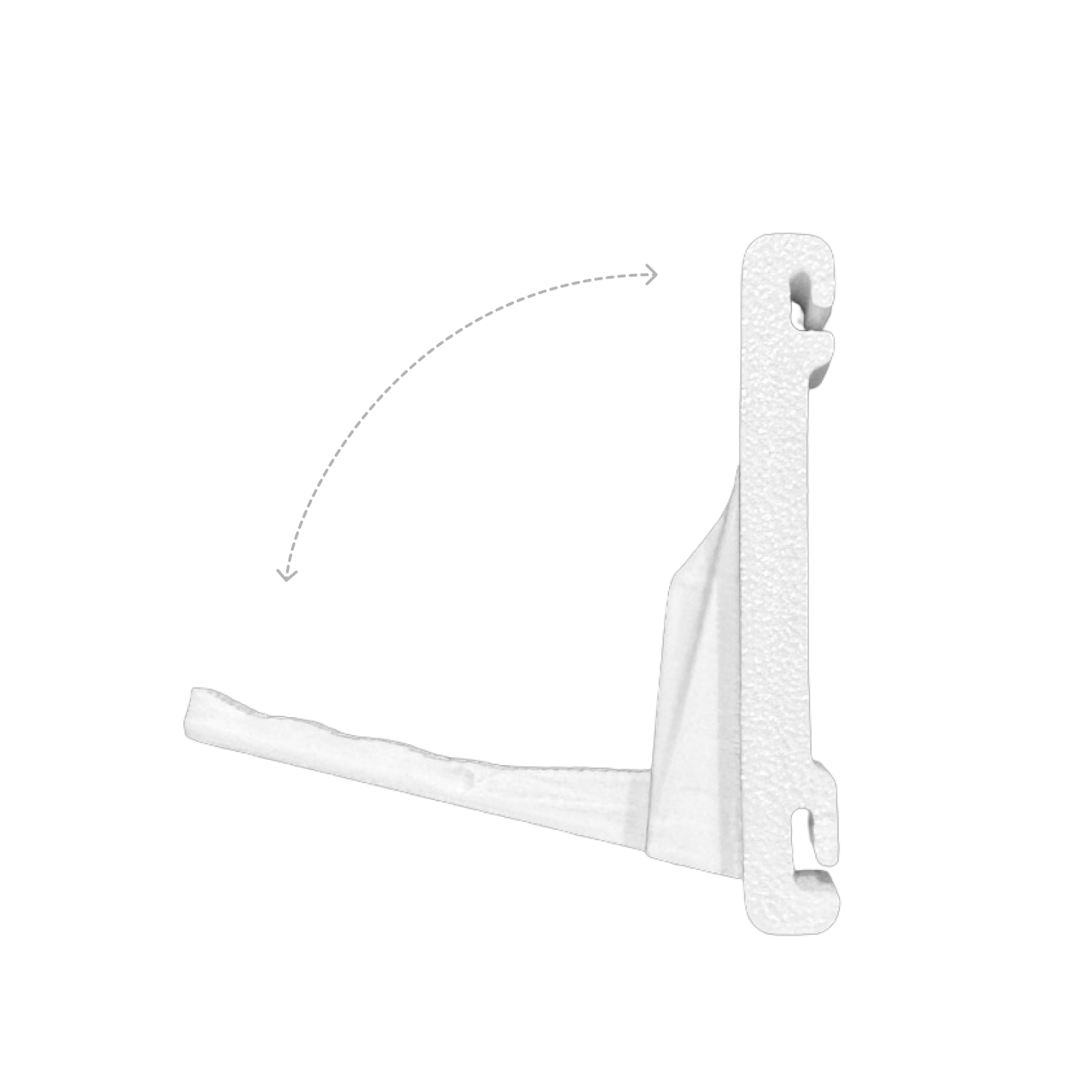 Artistbooths Booth Garage White Foldable Self Serve Hook (wire clip version) - [10 pcs]