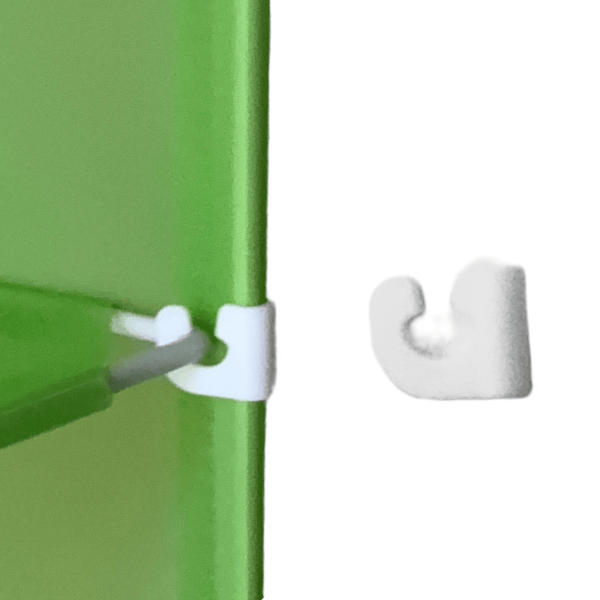 Artistbooths Booth Garage White Single Shelf Wire Clip