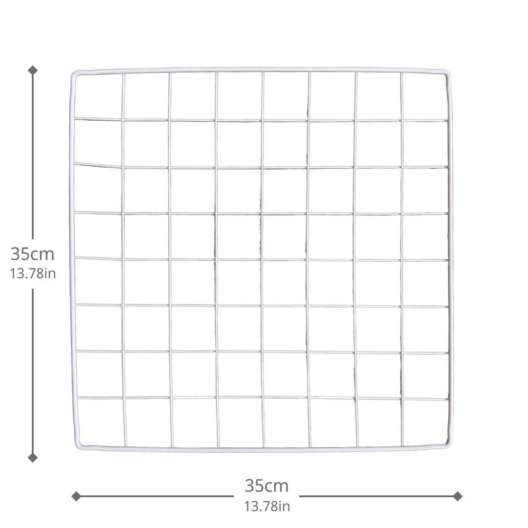 Artistbooths Booth Garage White Wire Grid Expansion Pack [4 pcs] 35cm x 35cm/13.7"x13.7"