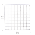 Artistbooths Booth Garage White Wire Grid Expansion Pack [4 pcs] 35cm x 35cm/13.7"x13.7"