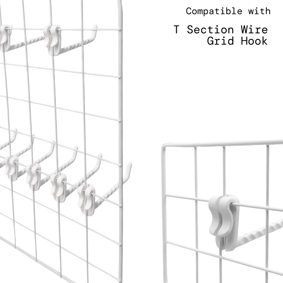 Artistbooths Booth Garage White Wire Grid Expansion Pack [4 pcs] 35cm x 35cm/13.7"x13.7"